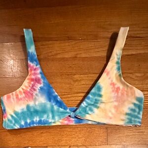 Skatie Swim Top in Kingston: tie dye